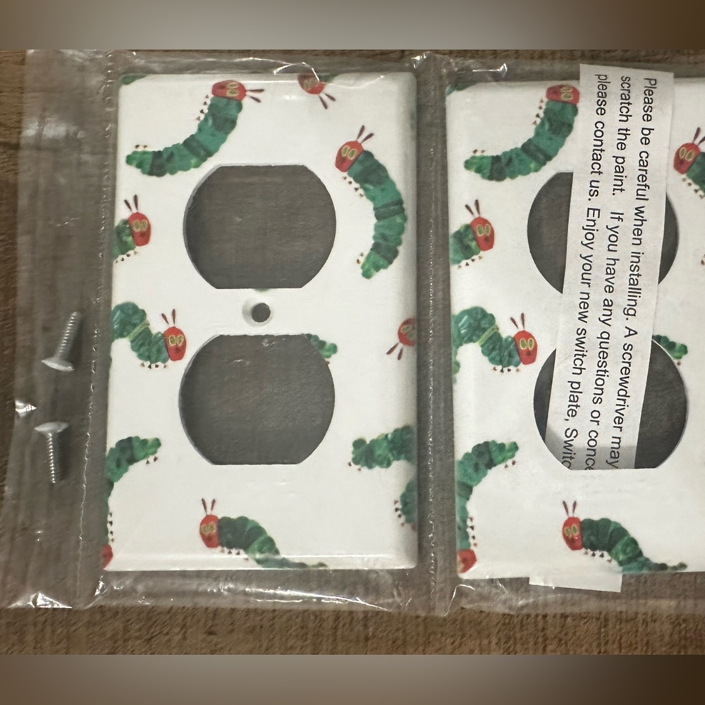Hungry Caterpillar Light Switch Covers
